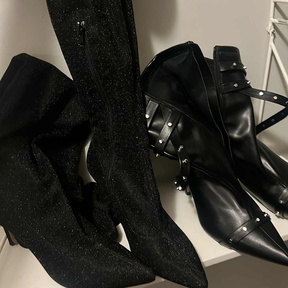 Casual ankle and thigh high boots